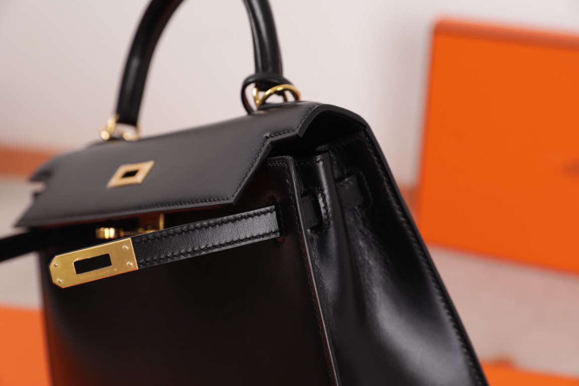 에르메스 켈리백25 블랙 금장